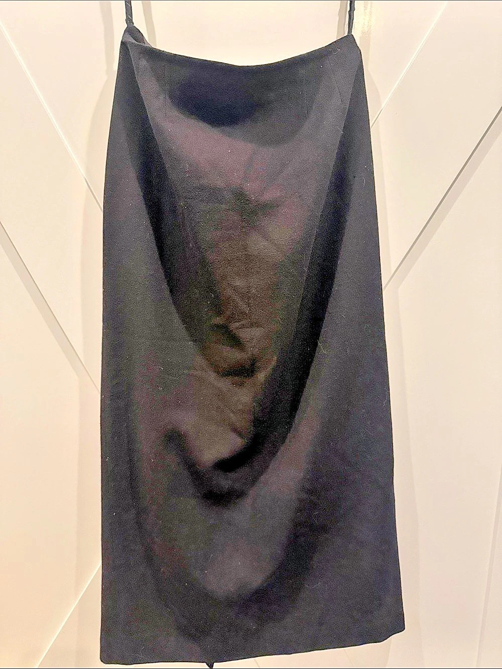 Ellen Tracy Wool Crepe Maxi Skirt in Black Size 8 Like New but Vintage